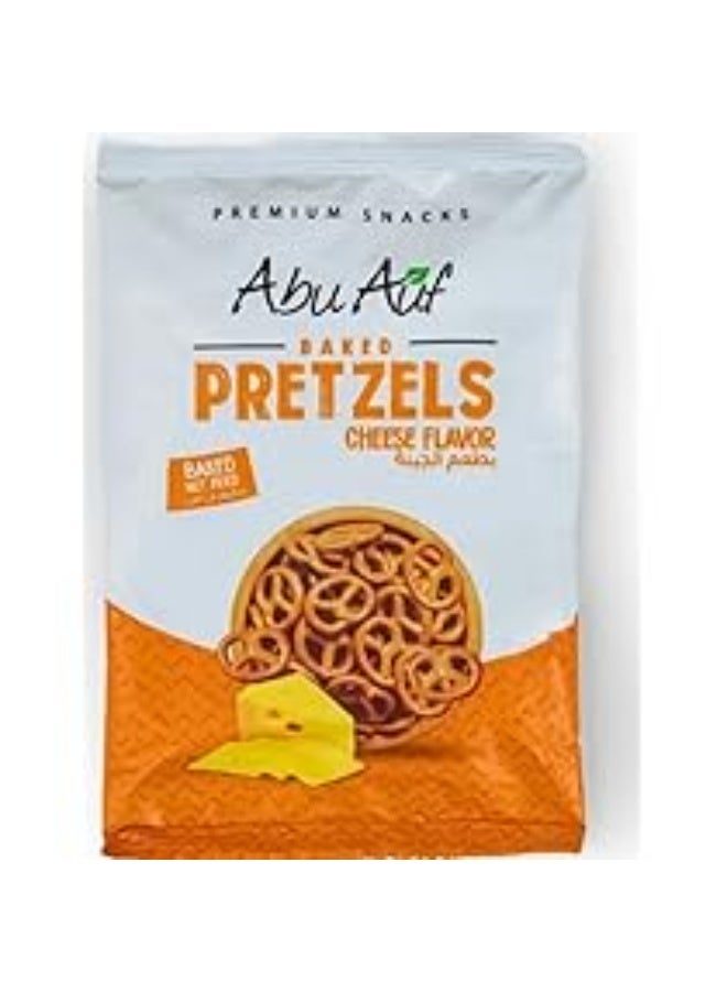 أبو عوف وجبات أبو عوف بالجبن والمخبوز على شكل بريتزل – عبوة 15 × 70 جم | بسكويت مقرمش مالح - Image 2